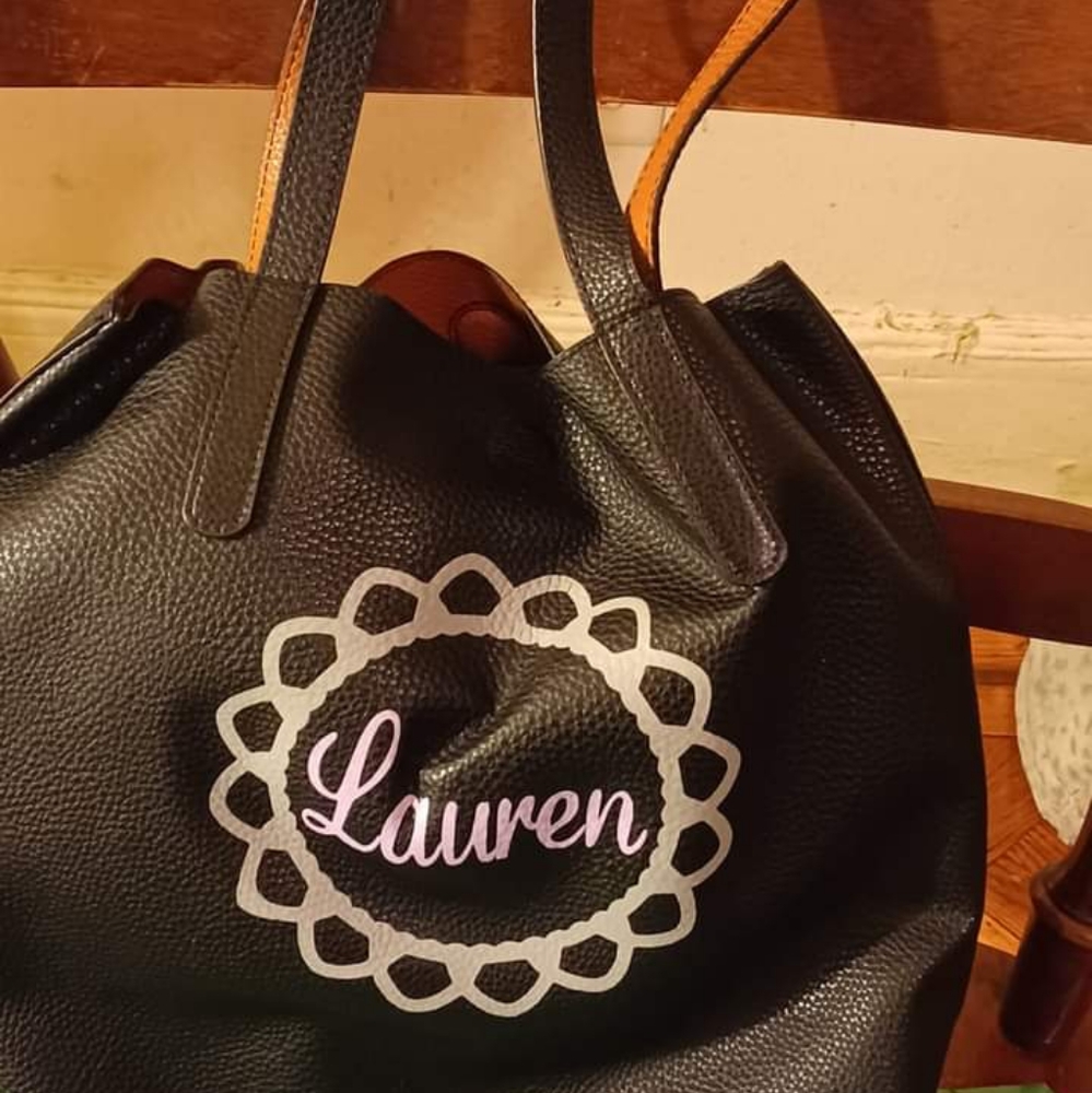Shoulder bag handmade In The Middle Says Lauren. No Brand Large Size Black